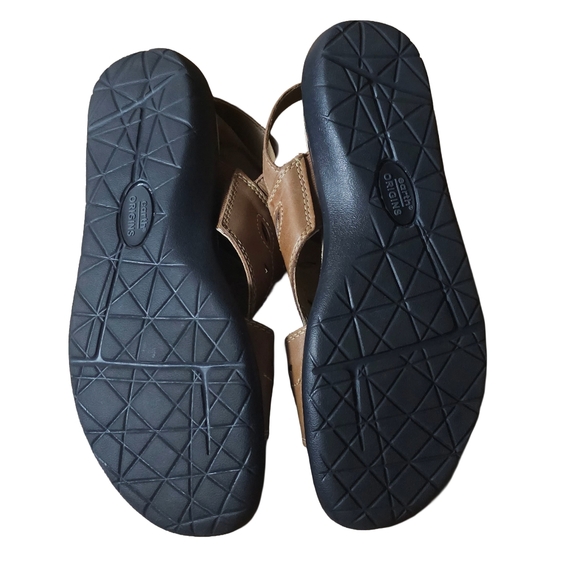 Earth Origins Tan Leather Tawny Trish Sandals | Women's Size 10 M - Picture 2 of 7